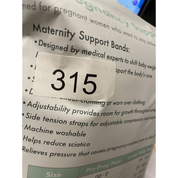 Motif Medical Pregnancy Support Band Maternity Belly Band White Size Medium - Picture 5 of 5